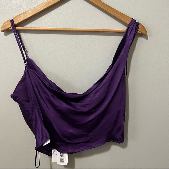 NWT Zara Satin Cami Cropped Top  S - Picture 5 of 5